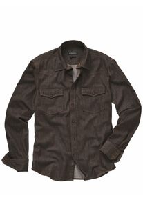 Mey & Edlich Mey & Edlich Herren Western-Stadt-Hemd Braun 100 % Baumwolle