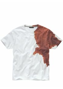 Mey & Edlich Mey & Edlich Herren Kuh-Shirt Wei&szlig; 100 % Baumwolle