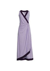 LANDS' END &Auml;rmelloses Maxi-Wickelkleid aus Baumwolle/Modal-Mix f&uuml;r Damen in Plus-Gr&ouml;&szlig;e, Damen, size: plus, Lila, Baumwolle Modal, by Lands' End