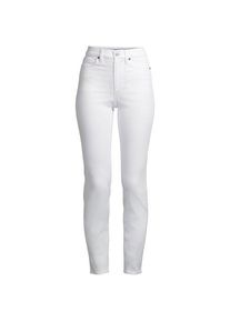 LANDS' END Slim Fit &Ouml;ko Jeans High Waist f&uuml;r Damen in Plus-Gr&ouml;&szlig;e, Damen, size: plus, Wei&szlig;, Elasthan/Baumwoll-Mischung/Polyester-Mischung, by Lands' End
