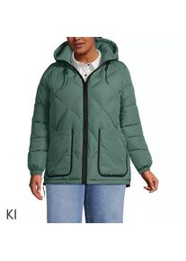 LANDS' END Isolierte Kapuzen-Steppjacke f&uuml;r Damen in Plus-Gr&ouml;&szlig;e, Damen, size: plus, Gr&uuml;n, Polyester, by Lands' End