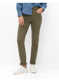 Brax Damen Five-Pocket-Hose Style CAROLA DARK KHAKI Denim Gr&uuml;n Khaki, denim gr&uuml;n - khaki, Gr. 52L