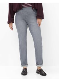 Raphaela by Brax Damen Five-Pocket-Hose Style CARINA GREY SLIGHTLY USED, denim grau, Gr. 48K