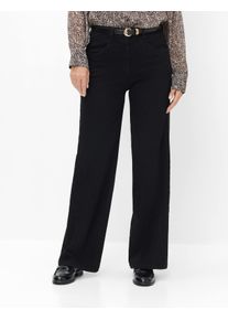 Raphaela by Brax Damen Five-Pocket-Hose Style LAURA FLARED BLACK, denim schwarz, Gr. 44K