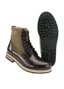 Franz Gustav Herren Landmannstiefel Leonhard Braun Kalbsleder und Veloursleder