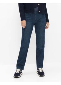 Raphaela by Brax Damen Five-Pocket-Hose Style CARINA STONED SLIGHTLY USED, denim blau, Gr. 48K