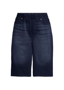 LANDS' END Starfish Knit Denim Bermuda-Shorts 30 cm, Damen, size: regular, Blau, Baumwoll-Mischung/Polyester-Mischung, by Lands' End