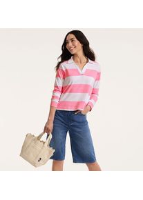 LANDS' END Starfish Knit Denim Bermuda-Shorts 30 cm, Damen, size: regular, Blau, Baumwoll-Mischung/Polyester-Mischung, by Lands' End