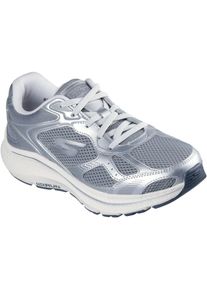 Skechers GO RUN Consistent 2.0 Volt Damen Sneaker Aus Leder In Grau/silber