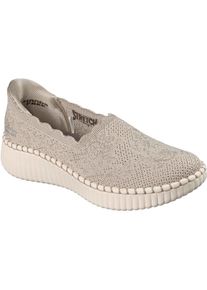 Skechers Wilshire Boulevard Polyester Damen Taupe Sneakers