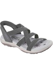 Skechers Reggae Slim Stretch Flex Textil Damen Sandalen Olive