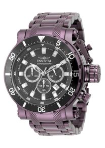 Invicta Coalition Forces 50763 Herrenuhr - Quarzwerk - Edelstahl mit schwarzem Zifferblatt - 52 mm