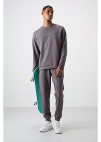 Bedrucktes Fleece-Sweatshirt- und -Hosen-Set