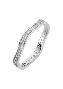 OROLINO Ring 333/- Wei&szlig;gold glanz synth. Zirkonia