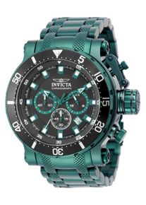 Invicta Coalition Forces 50765 Herrenuhr - Quarzwerk - Edelstahl mit schwarzem Zifferblatt - 52 mm