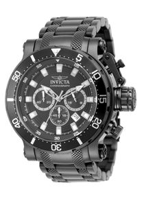 Invicta Coalition Forces 50767 Herrenuhr - Quarzwerk - Edelstahl mit schwarzem Zifferblatt - 52 mm