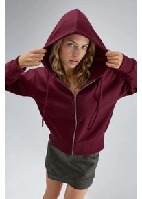 Kapuzenzipperjacke mit Taschen