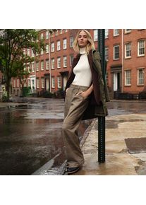 LANDS' END Weite Hose aus geb&uuml;rstetem Flanell f&uuml;r Damen, Damen, size: regular, Braun, Viskose/Polyester-Mischung, by Lands' End