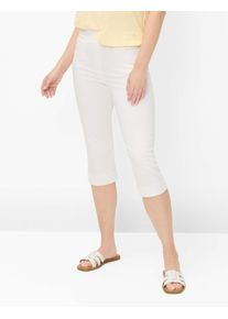 Raphaela by Brax Damen Caprihose Style PAMINA CAPRI WHITE, denim wei&szlig;, Gr. 50K