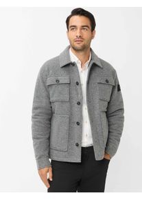 Brax Herren Overshirt Style TED grey, grau, Gr. XXL