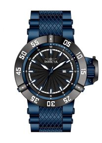 Invicta Subaqua 50795 Herrenuhr - Quarzwerk - Edelstahl mit schwarzem Zifferblatt - 50 mm