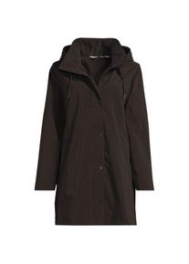 LANDS' END Leichte laminierte Regenjacke in Petite-Gr&ouml;&szlig;e, Damen, size: petite, Braun, Polyester, by Lands' End