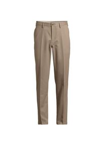 LANDS' END B&uuml;gelleichte Chinohose ohne Bundfalten, Classic Fit, Herren, size: regular, Beige, by Lands' End