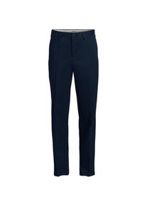LANDS' END B&uuml;gelleichte Chinohose ohne Bundfalten, Classic Fit, Herren, size: regular, Blau, by Lands' End