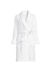 LANDS' END Knielanger Bademantel aus Baumwoll-Frottee, Damen, size: regular, Wei&szlig;, Baumwolle, by Lands' End
