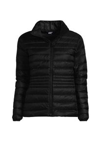 LANDS' END Ultraleichte verstaubare Daunenjacke Wanderweight, Damen, size: regular, Schwarz, Nylon, by Lands' End