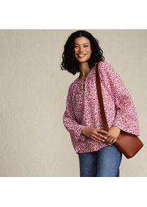 LANDS' END Langarm-Bluse aus Voile f&uuml;r Damen, Damen, size: regular, Wei&szlig;, Baumwoll-Mischung/Viskose-Mischung, by Lands' End