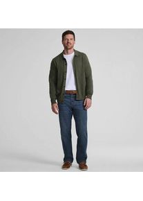 LANDS' END Feinstrick-Cardigan aus reiner Baumwolle mit Argyle-Muster, Herren, size: regular, Gr&uuml;n, Baumwolle, by Lands' End