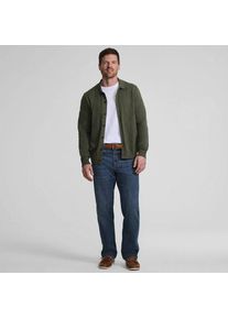 LANDS' END Feinstrick-Cardigan aus reiner Baumwolle mit Argyle-Muster, Herren, size: regular, Gr&uuml;n, Baumwolle, by Lands' End