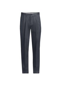 LANDS' END B&uuml;gelleichte Chinohose mit Bundfalten, Komfortbund, Classic Fit, Herren, size: regular, Grau, by Lands' End