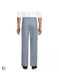 LANDS' END B&uuml;gelleichte Chinos mit Komfortbund, Herren, size: regular, Blau, Baumwolle, by Lands' End