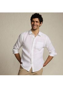 LANDS' END Premium Reinleinen-Hemd f&uuml;r Herren, Lang-Gr&ouml;&szlig;e, Herren, size: tall, Wei&szlig;, Leinen, by Lands' End