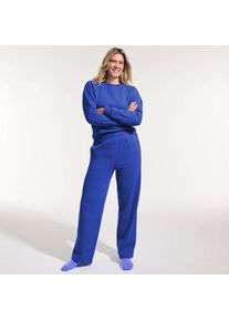 LANDS' END Jogginghose mit geradem Bein SERIOUS SWEATS f&uuml;r Damen, Damen, size: regular, Blau, Baumwoll-Mischung/Polyester-Mischung, by Lands' End