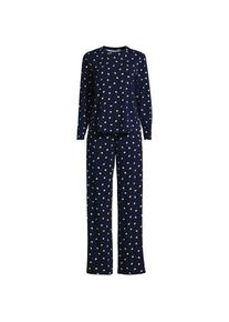 LANDS' END Pyjama-Set mit Cooling-Finish in Plus-Gr&ouml;&szlig;e, Damen, size: plus, Blau, by Lands' End