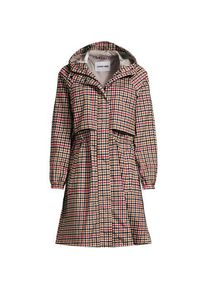 LANDS' END Verstaubarer wasserdichter Squall Kapuzen-Regenmantel Gemustert in Plus-Gr&ouml;&szlig;e, Damen, size: plus, Orange, Polyester, by Lands' End
