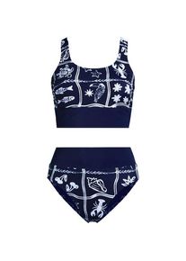 LANDS' END Komfort-Midkini, Damen, size: regular, Schwarz, Elasthan/Metall/Nylon-Mischung, by Lands' End