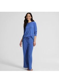 LANDS' END Pyjama-Set mit Cooling-Finish in Petite-Gr&ouml;&szlig;e, Damen, size: petite, Blau, by Lands' End