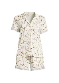 LANDS' END Pyjama-Set mit Shorts und Cooling-Finish, Damen, size: regular, Elfenbein, by Lands' End