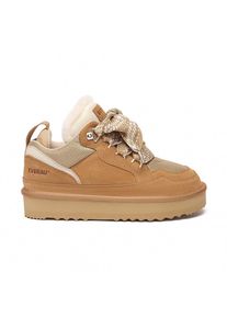 EVER AU Australien Damen Marmorierte Schn&uuml;r-Plateau-Sneaker-Boots