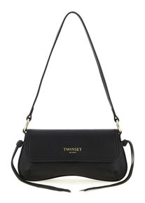 TWINSET schwarze Leder-Schultertasche