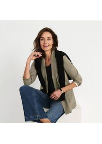 LANDS' END Blazer f&uuml;r Damen, Damen, size: regular, Braun, Viskose/Polyester-Mischung, by Lands' End