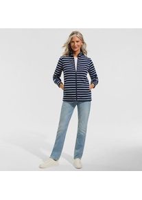 LANDS' END Anyweather&trade; Fleece-Jacke Gemustert f&uuml;r Damen, Damen, size: regular, Blau, Polyester, by Lands' End