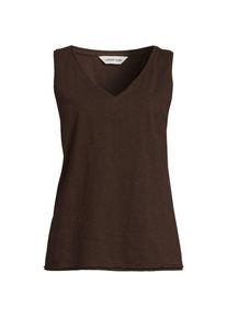 LANDS' END Baumwolltop aus Flammgarn f&uuml;r Damen, Damen, size: regular, Braun, Baumwolle, by Lands' End