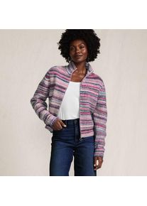LANDS' END Strick-Cardigan mit Rei&szlig;verschluss f&uuml;r Damen, Damen, size: regular, Pink, Wolle/Polyester/Nylon, by Lands' End