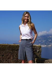 LANDS' END Chambray-Bermudas f&uuml;r Damen in Plus-Gr&ouml;&szlig;e, Damen, size: plus, Blau, Elasthan/Baumwoll-Mischung, by Lands' End