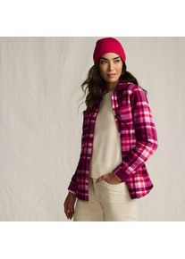 LANDS' END Anyweather Fleece-Hemdjacke f&uuml;r Damen in Petite-Gr&ouml;&szlig;e, Damen, size: petite, Lila, Polyester, by Lands' End